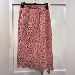 Rachel Parcell Pink Lace Pencil Skirt - XS
